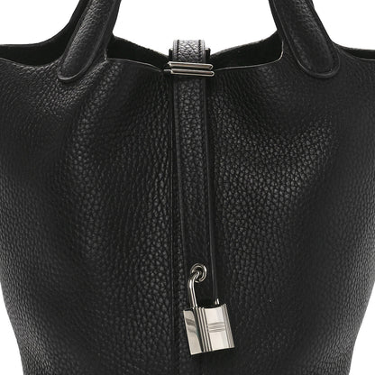 Hermes Taurillon Clemence Picotin Lock 18 PM  Black 8 of 11