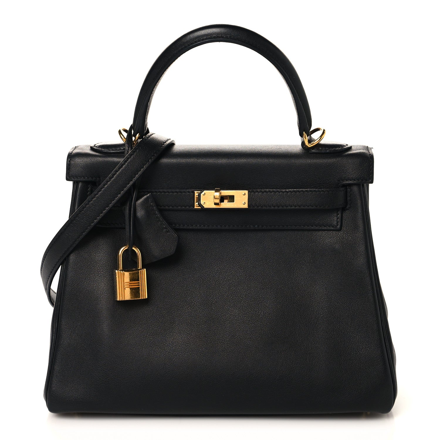 Hermes Swift Kelly Retourne 25 Black 1 of 11