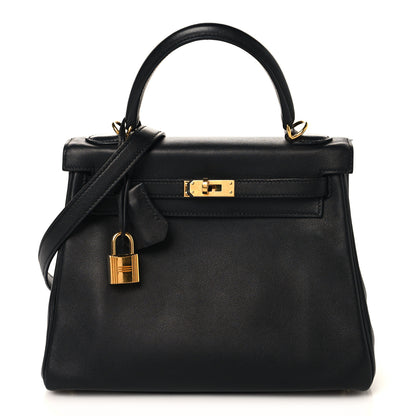 Hermes Swift Kelly Retourne 25 Black 1 of 11