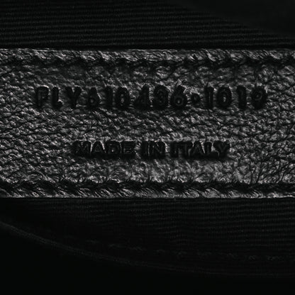 Saint Laurent Grain De Poudre Matelasse Chevron Quilted Round Vinyle Camera Bag Black 7 of 13