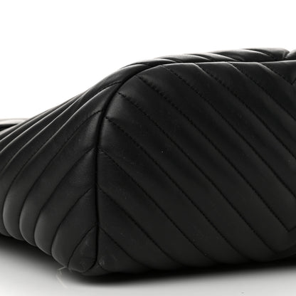 Chanel Calfskin Chevron Quilted Large Urban Spirit Backpack Black 9 of 13