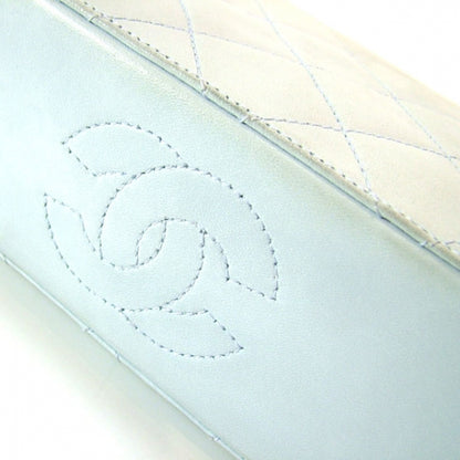 Chanel Lambskin Quilted Box Handbag Sky Blue 6 of 12