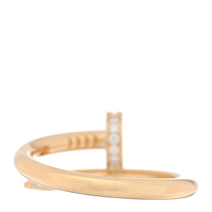 Cartier 18K Yellow Gold Diamond Juste Un Clou Ring 56 7.5 3 of 4