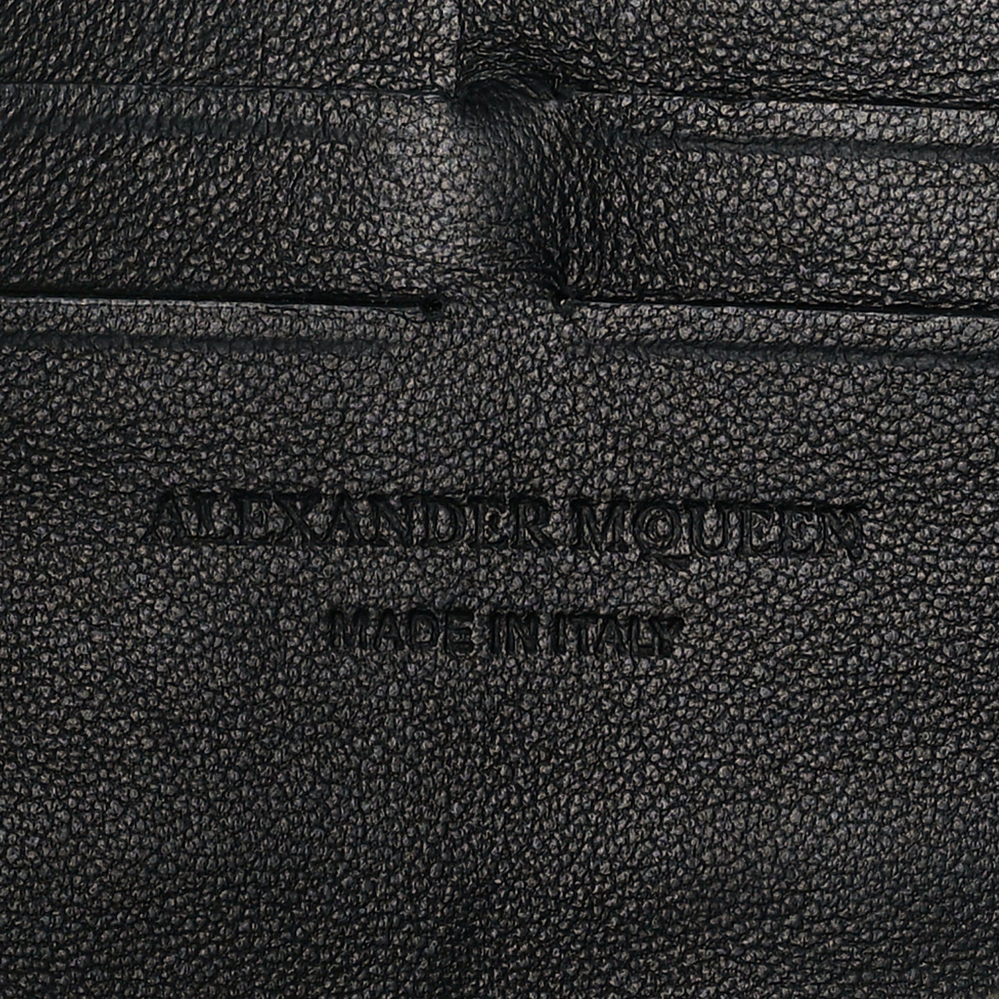 Calfskin Studded Skull Wallet on Chain Black