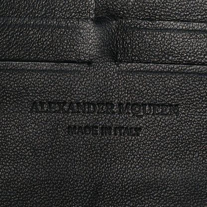 Alexander McQueen Calfskin Studded Skull Wallet on Chain Black 6 of 9