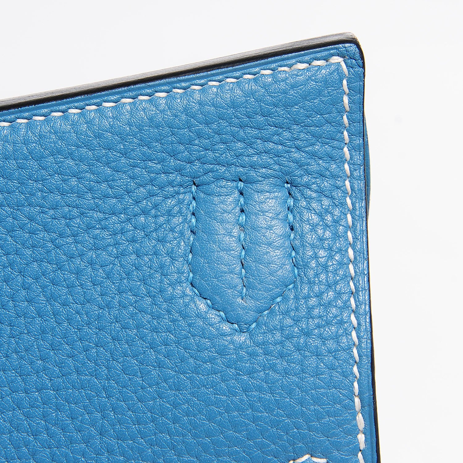 Hermes Taurillon Clemence Jypsiere 28 Blue Jean 9 of 17