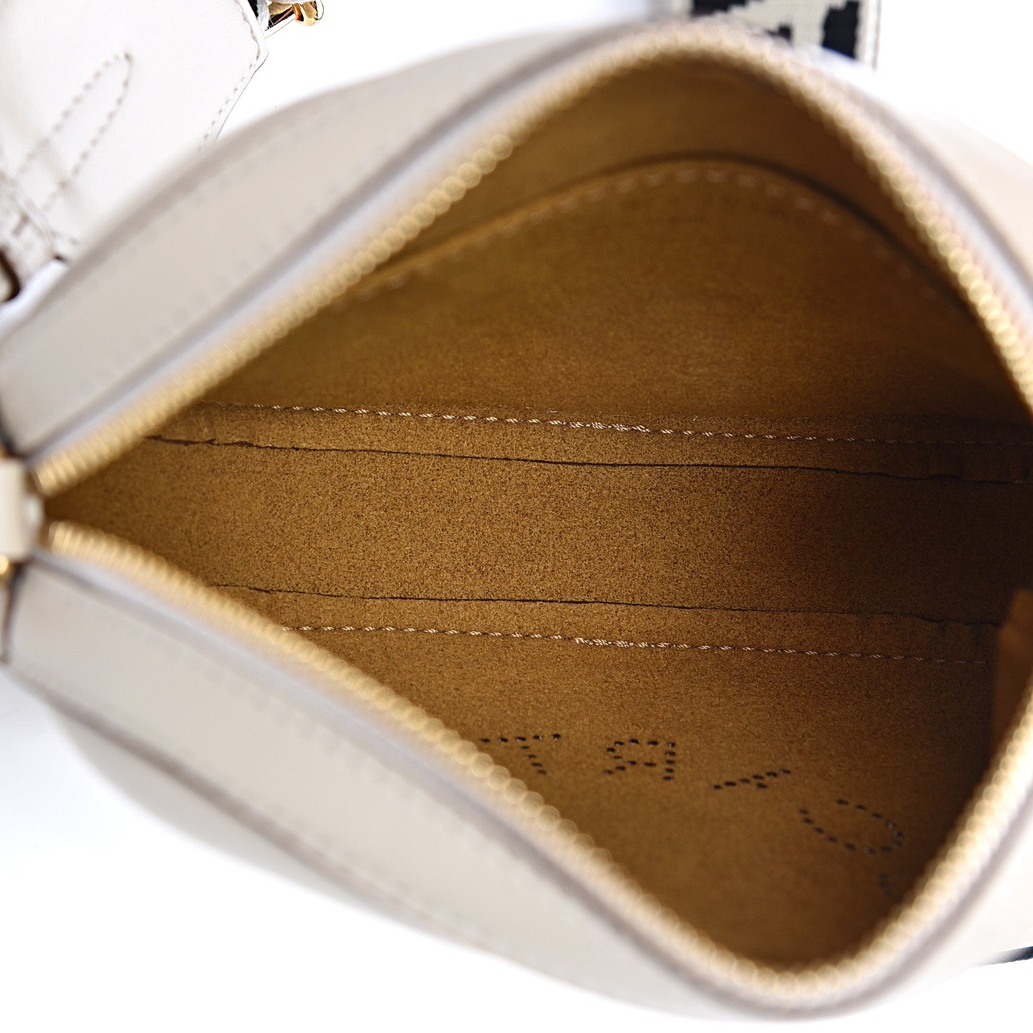 Stella McCartney Eco Alter Nappa Perforated Logo Convertible Belt Bag White 5 of 9