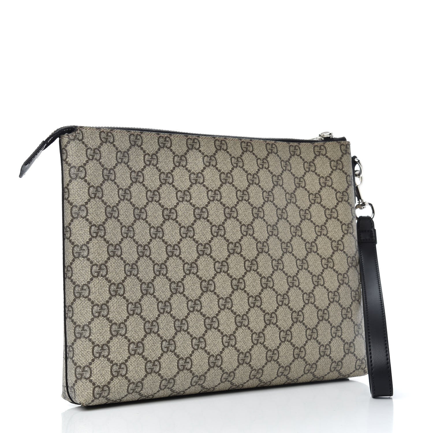 Gucci GG Supreme Monogram Mens Wristlet Black 3 of 8
