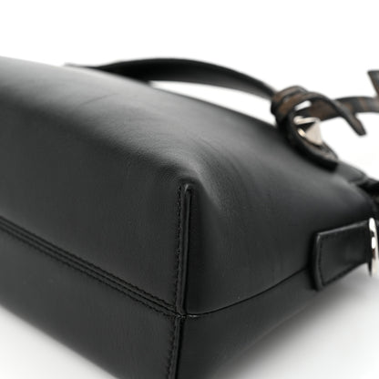 Fendi Vitello Dolce Bi-Color FF 1974 Embossed Mini By The Way Boston Bag Black Maya 10 of 12