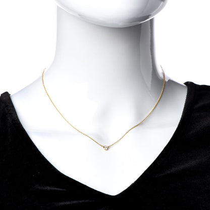 Tiffany 18K Yellow Gold Diamond .17ct Elsa Peretti Diamonds by the Yard Pendant Necklace 2 of 6