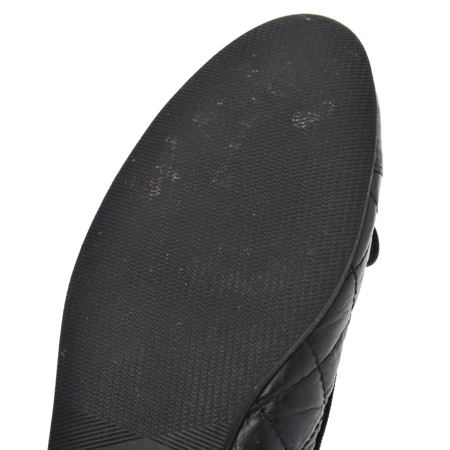 Chanel Aged Calfskin Quilted CC Cap Toe Ballerina Flats 36 Black 20 of 23