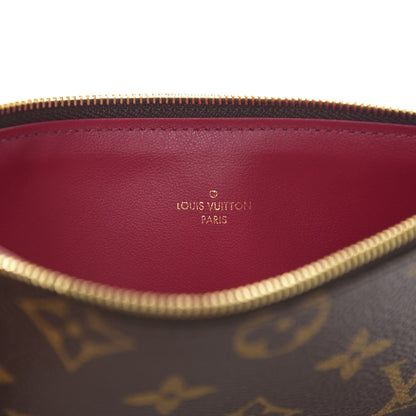 Louis Vuitton Monogram Felicie Chain Wallet Zippered Insert Fuchsia 5 of 5