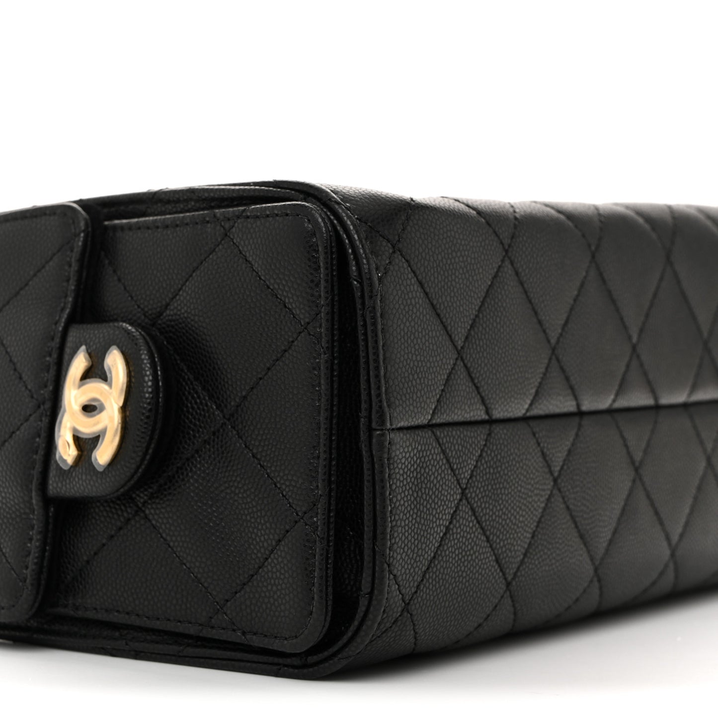 Caviar Quilted Mini Chanel 25 Handbag Black