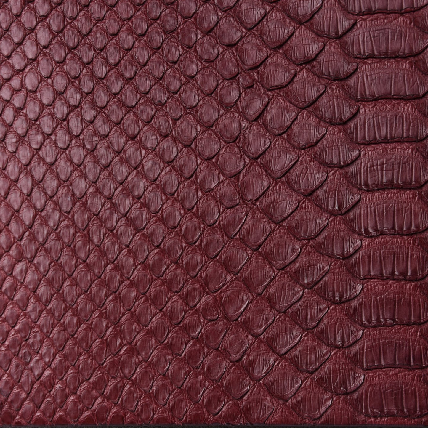 Python Calfskin All Soft Shoulder Bag Burgundy