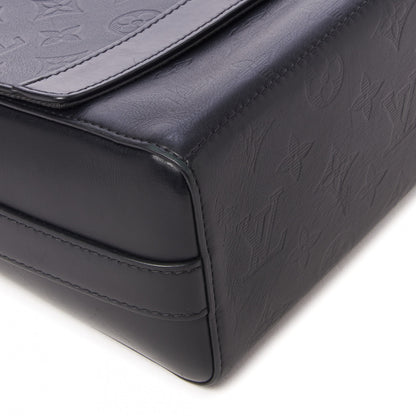 Louis Vuitton Calfskin Monogram Shadow Sprinter Messenger Black 4 of 9