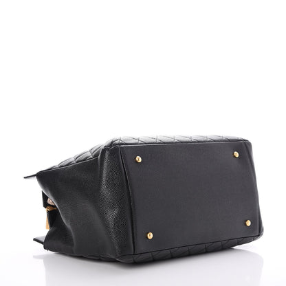 Chanel Caviar Quilted Grand Shopping Tote GST Black 4 of 8