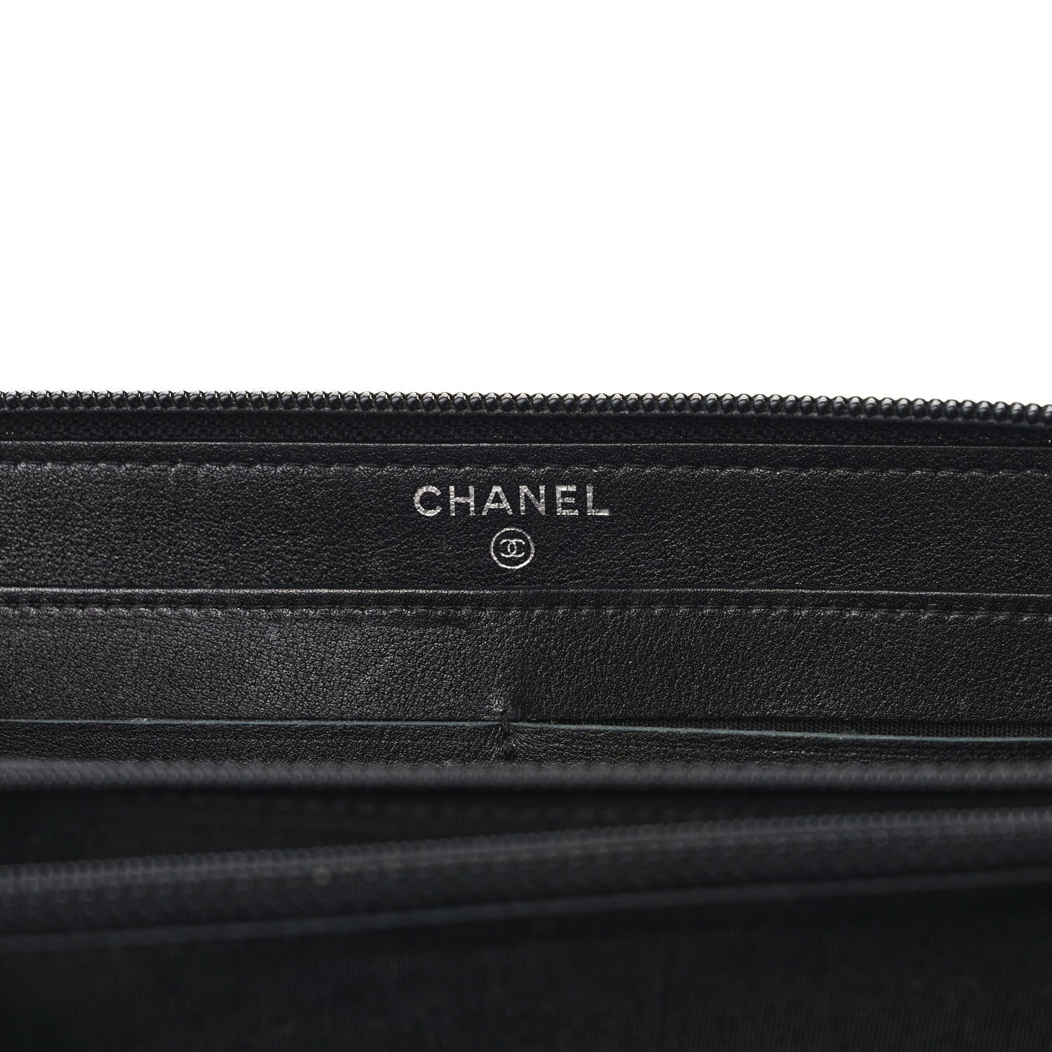 Chanel Caviar Large Timeless CC Zip Around Wallet Black 6 of 7
