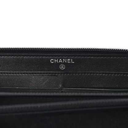 Chanel Caviar Large Timeless CC Zip Around Wallet Black 6 of 7