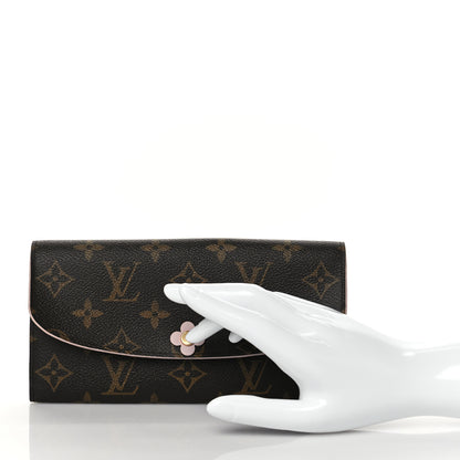 Louis Vuitton Monogram Bloom Flower Emilie Wallet 2 of 8