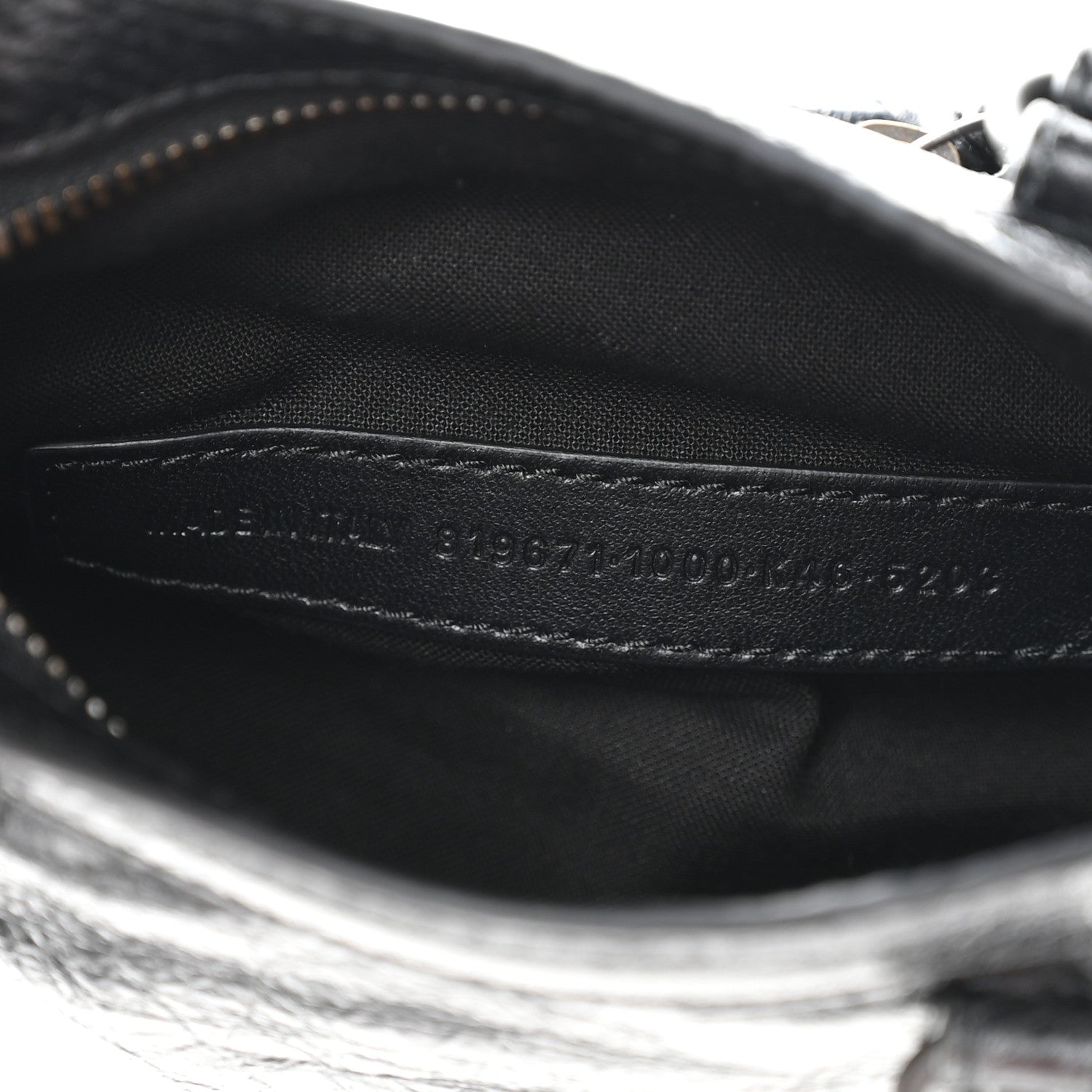 Balenciaga Agneau Arena Classic Hardware Nano Le City Black 7 of 11