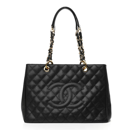 Chanel Caviar Quilted Grand Shopping Tote GST Black 1 of 10