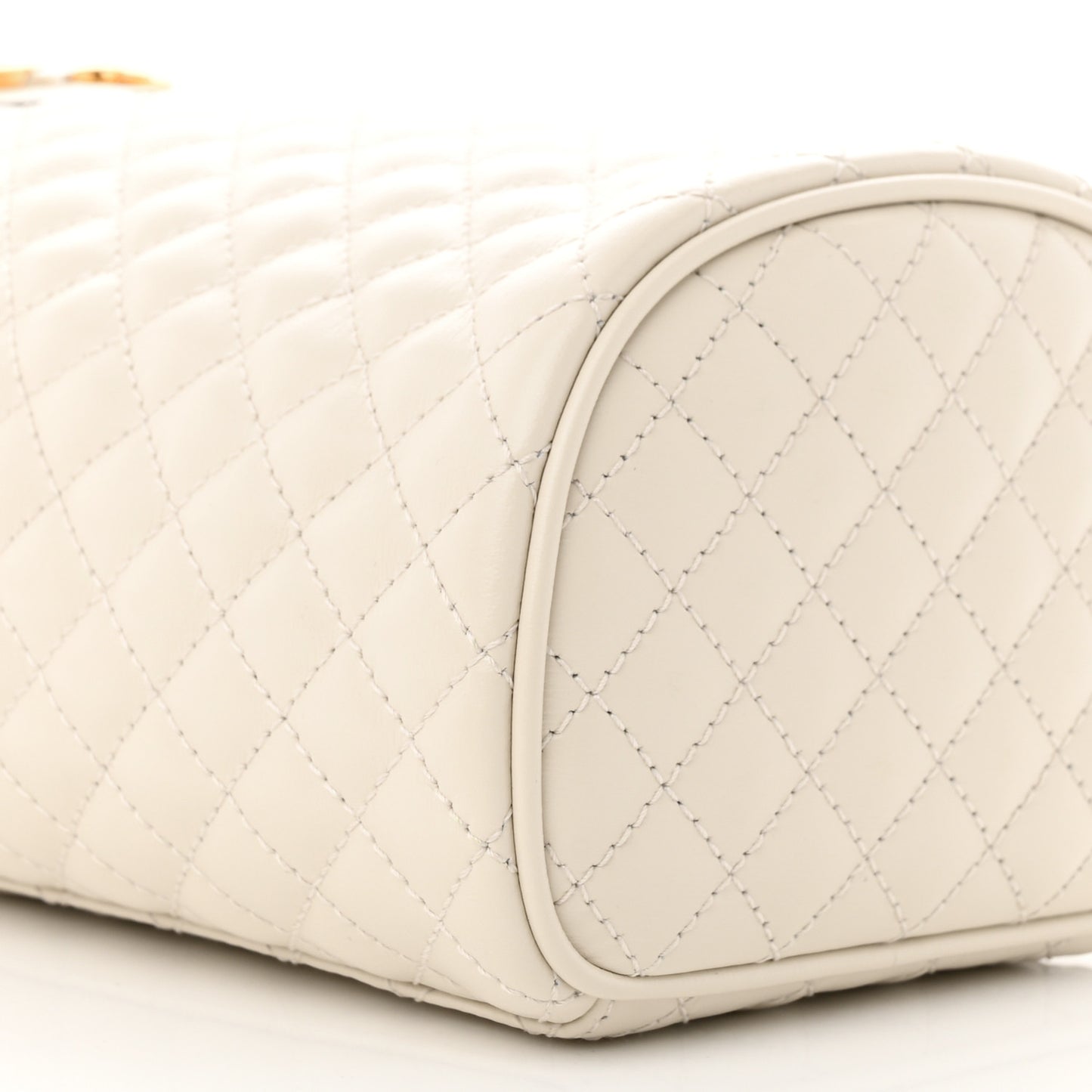 Calfskin Trapuntata Zumi Belt Bag Off White