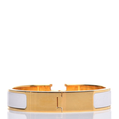 Hermes Enamel Narrow Clic Clac H Bracelet PM White 3 of 6