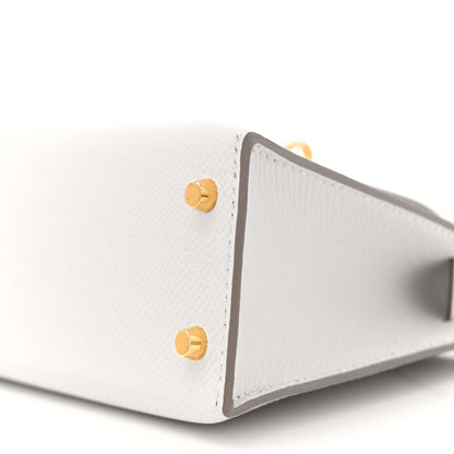 Hermes Epsom Mini Kelly Sellier 20 Gris Pale 10 of 11
