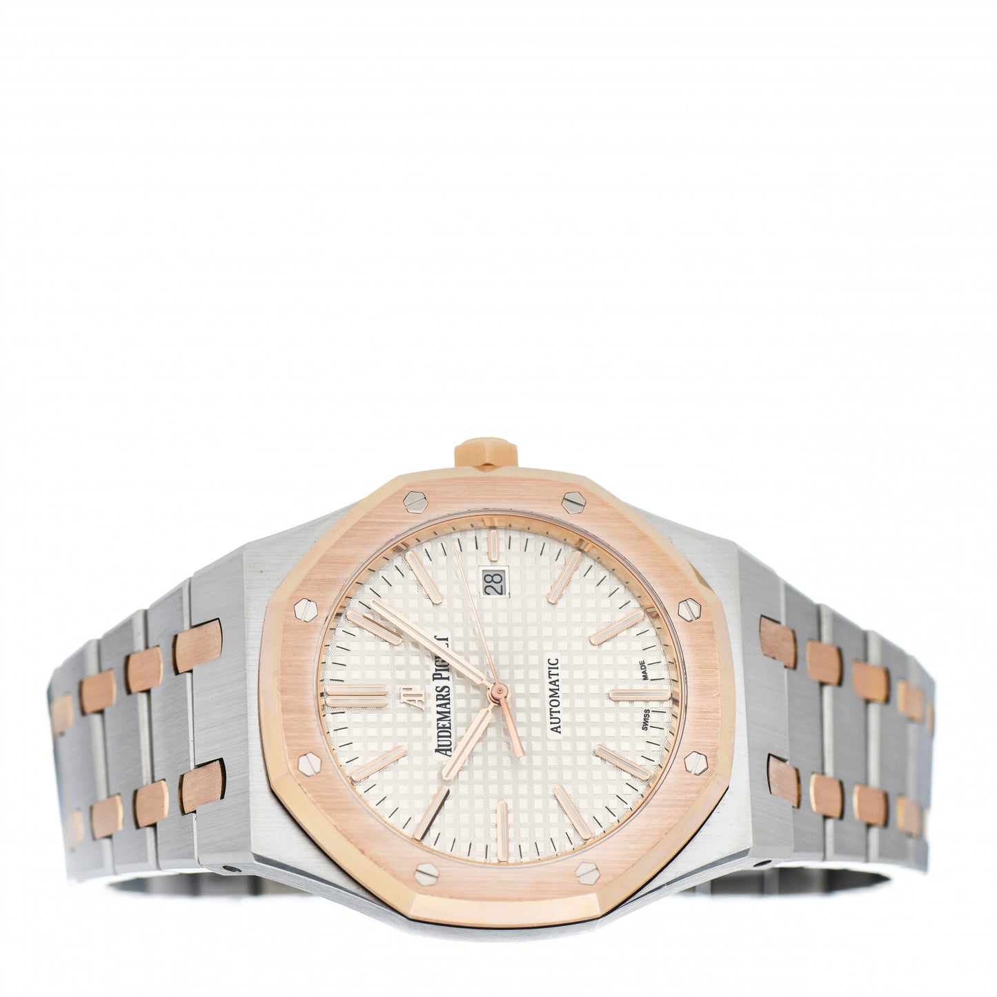 Stainless Steel 18K Rose Gold 41mm Royal Oak Automatic Watch 15400SR.OO.1220SR.01