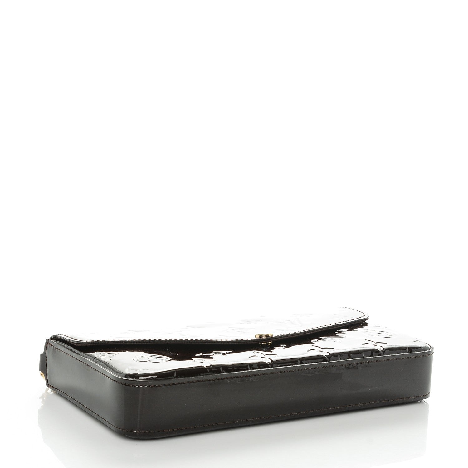Louis Vuitton Vernis Pochette Felicie Chain Wallet Amarante 4 of 7