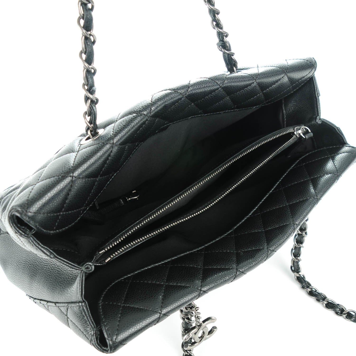 Chanel Caviar Quilted City Shopping Tote Black 5 of 7