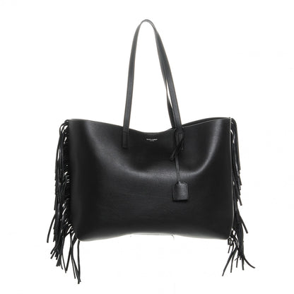 Saint Laurent Calfskin Large Fringe Shopping Tote Black 1 of 7