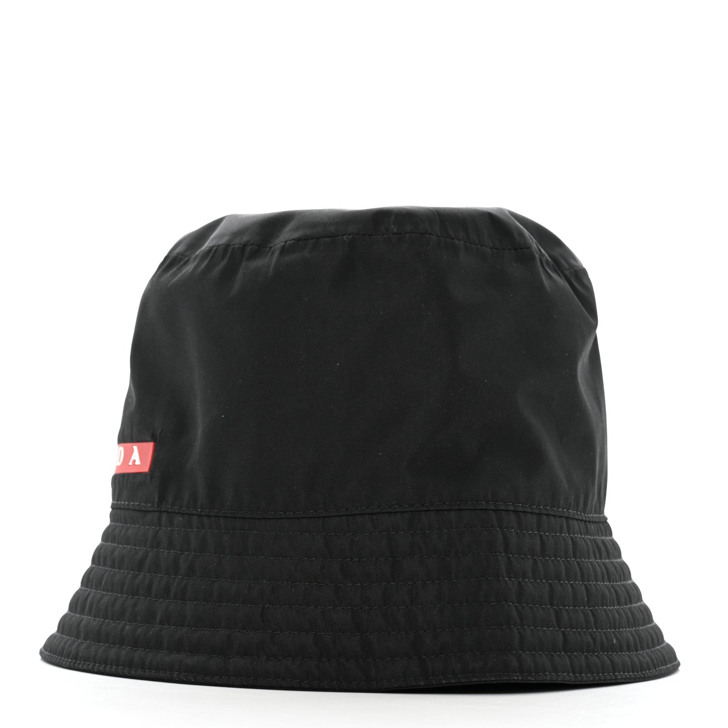 Prada Technical Nylon Linea Rossa Bucket Hat M Black 1645417
