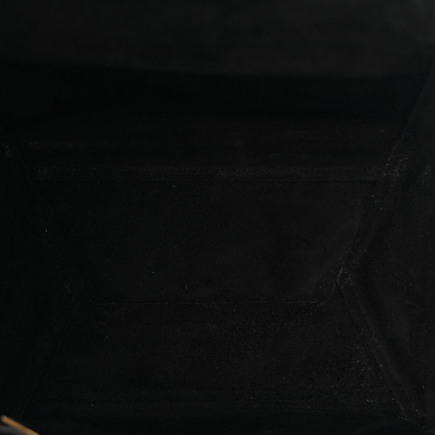 Soft Grained Calfskin Sangle Bucket Bag Black
