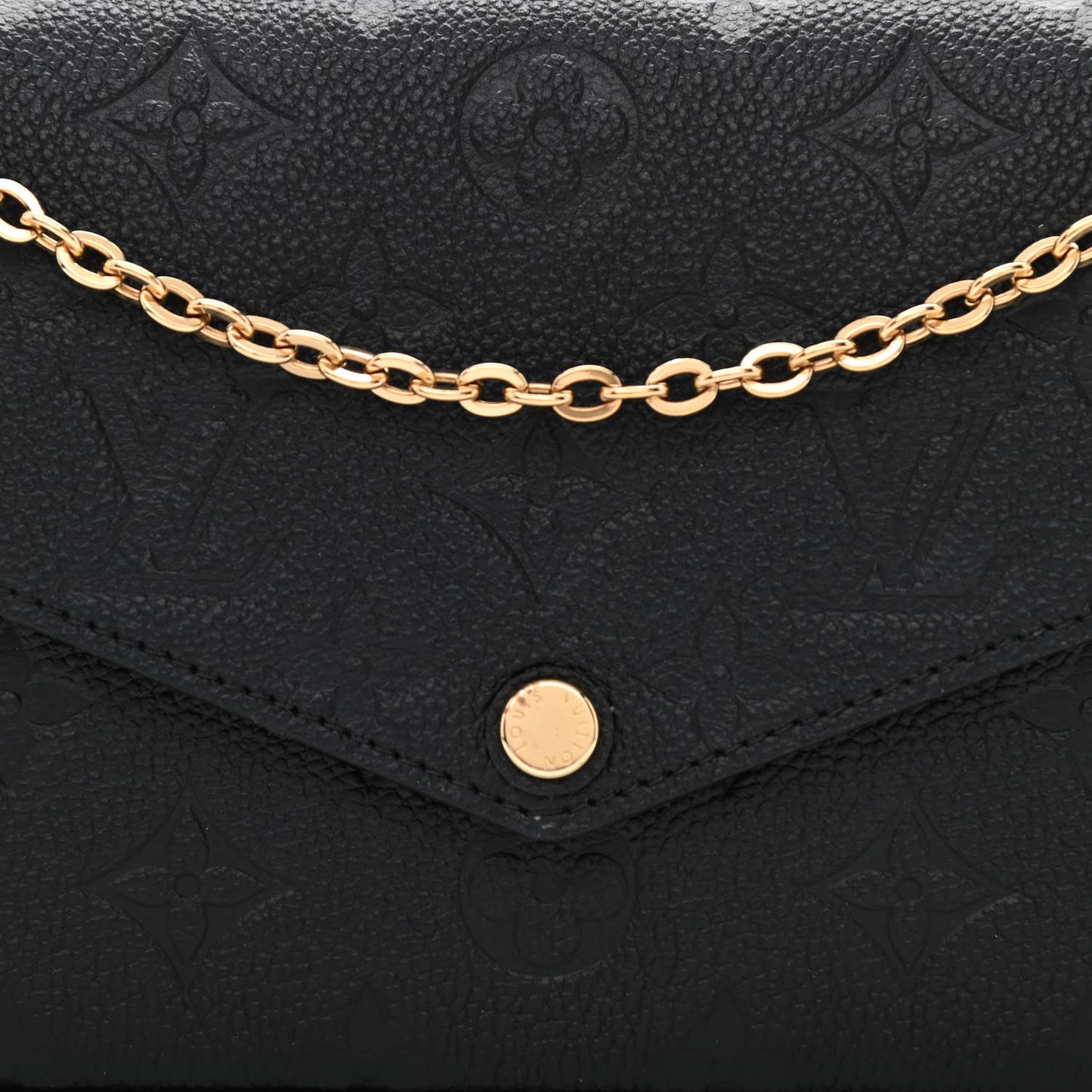Empreinte Pochette Felicie Chain Wallet Black