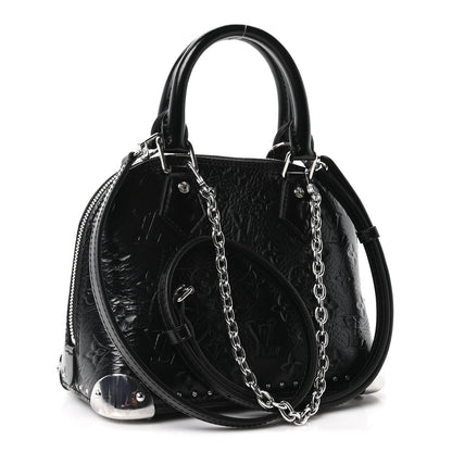 Louis Vuitton Calfskin Monogram Alma Trunk BB Black 3 of 9