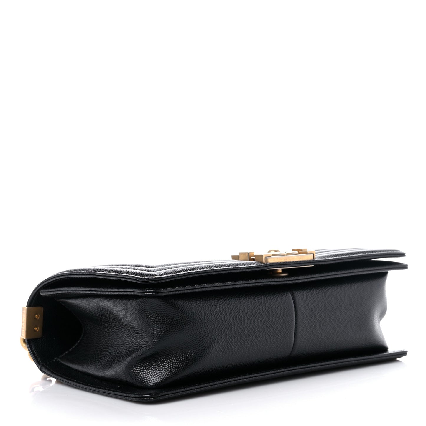 Caviar Quilted Medium Boy Flap Black