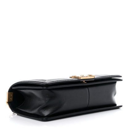 Chanel Caviar Quilted Medium Boy Flap Black 4 of 11