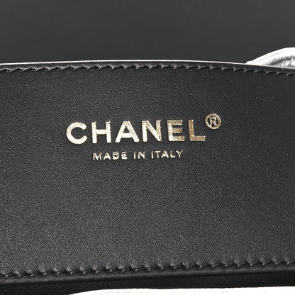 Chanel Metallic Caviar Quilted Medium Chanel 25 Handbag Silver 7 of 12