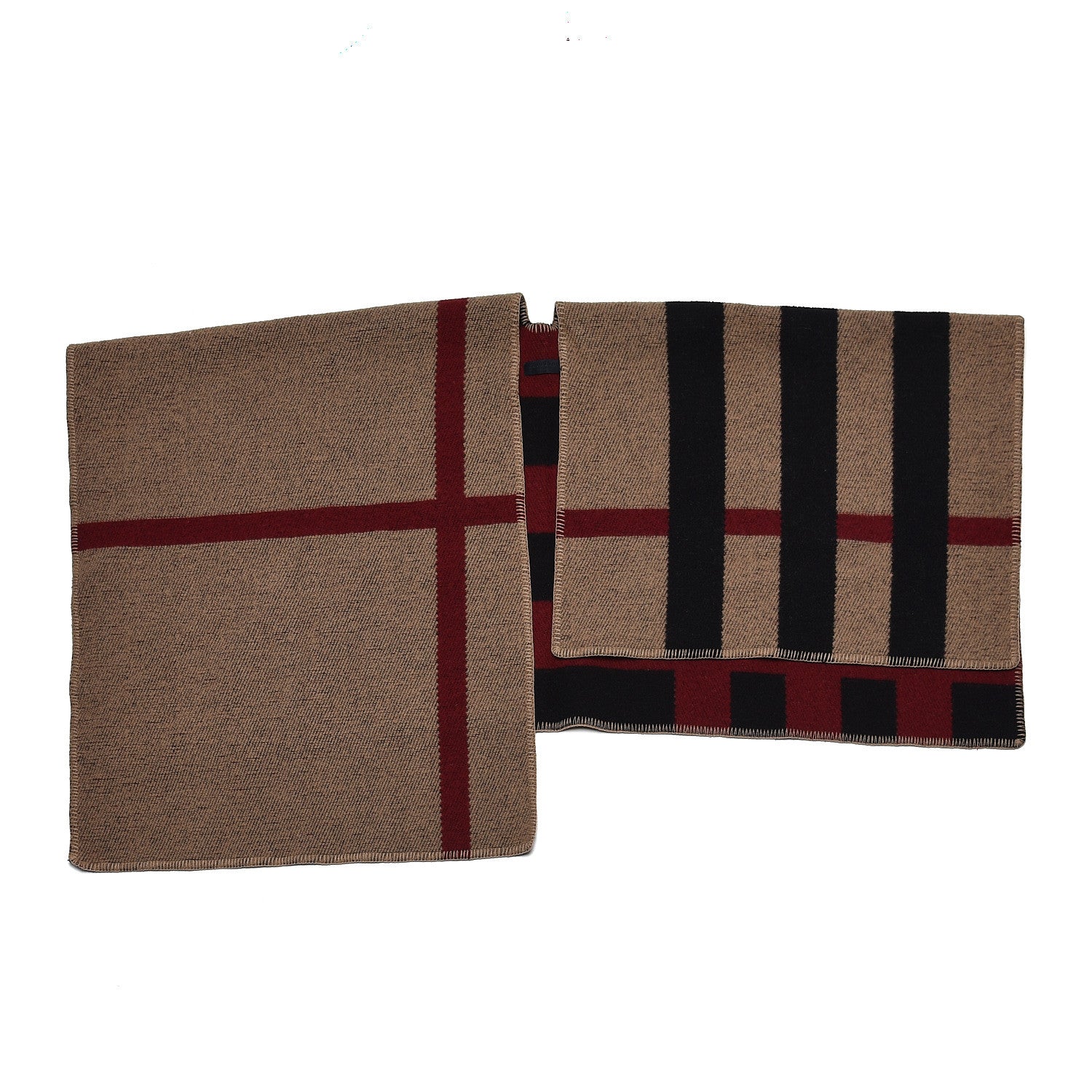 Burberry Cashmere Wool Mega Check Cape Scarf Scarf 1 of 5