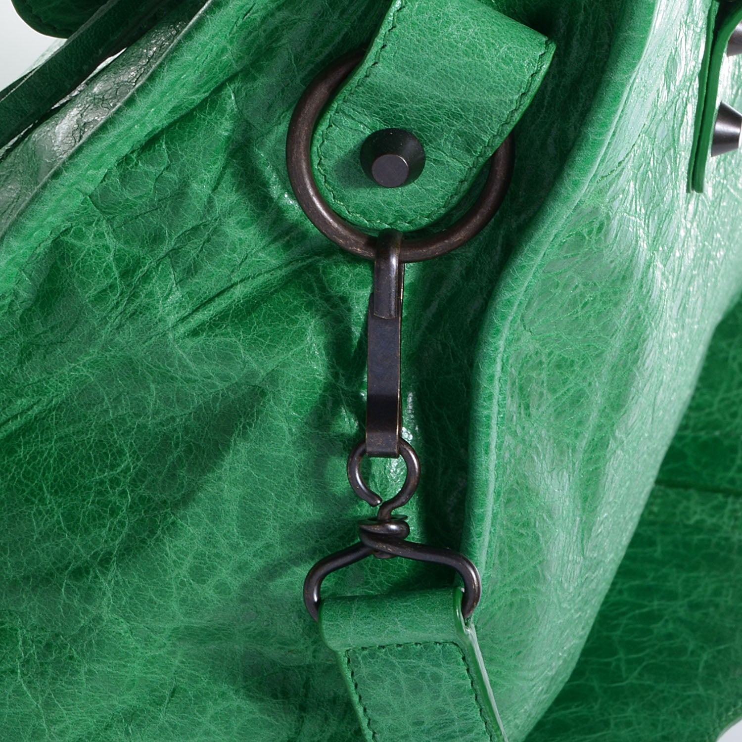 Balenciaga Agneau Classic Hardware City Vert Poker 12 of 12