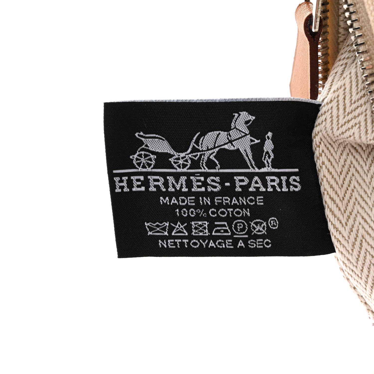 Hermes Canvas Small Bride-A-Brac Pouch Natural 7 of 11