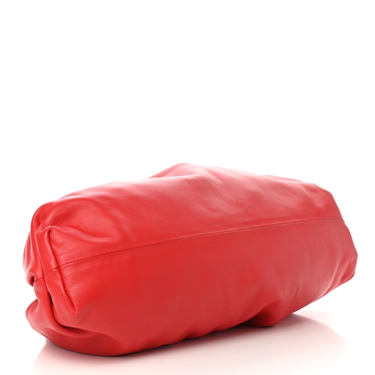 Smooth Butter Calf The Pouch Oversized Clutch Bright Red