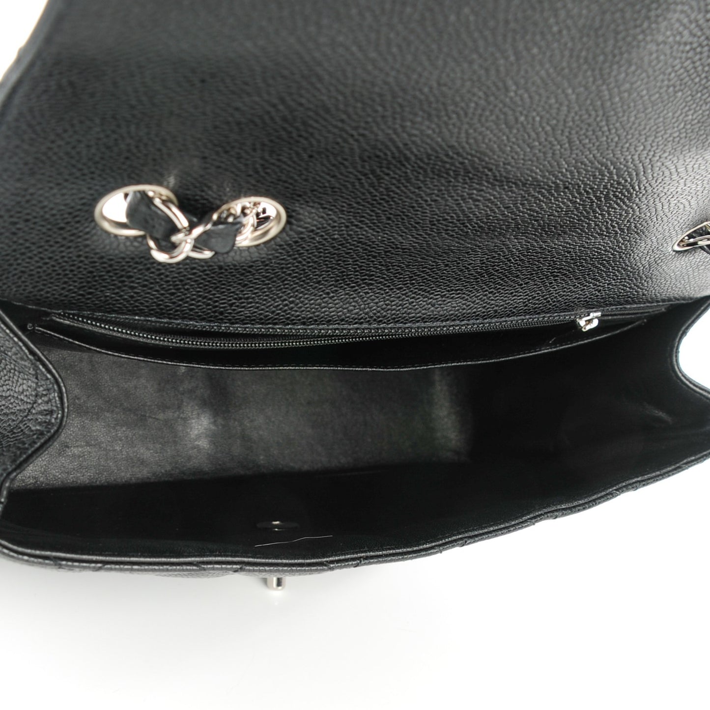 Caviar Quilted Jumbo Single Flap Black