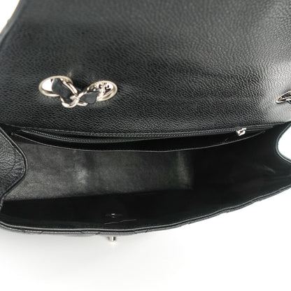 Chanel Caviar Quilted Jumbo Single Flap Black 5 of 8
