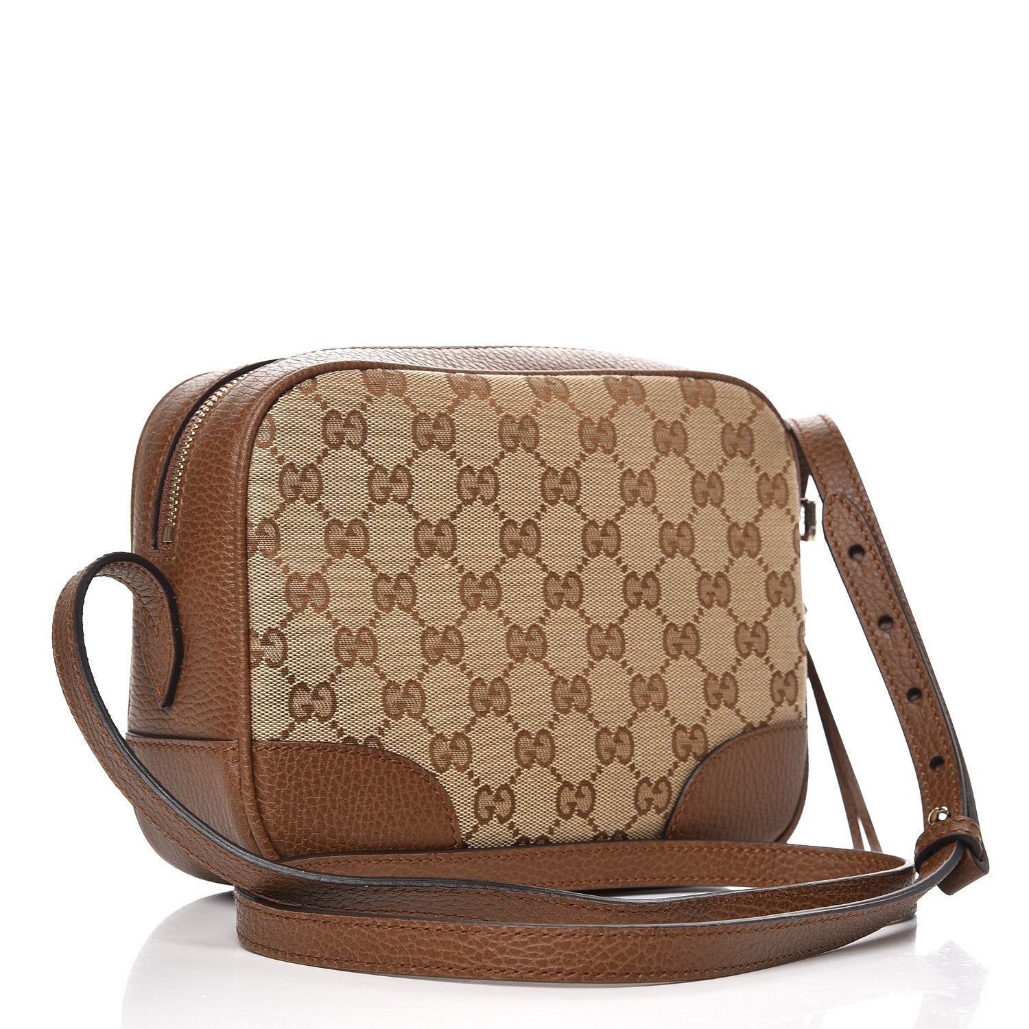 Gucci Monogram Mini Bree Messenger Bag Beige Tabacco 3 of 7
