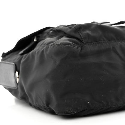 Prada Tessuto Nylon Saffiano Small Vela Messenger Black 13 of 14