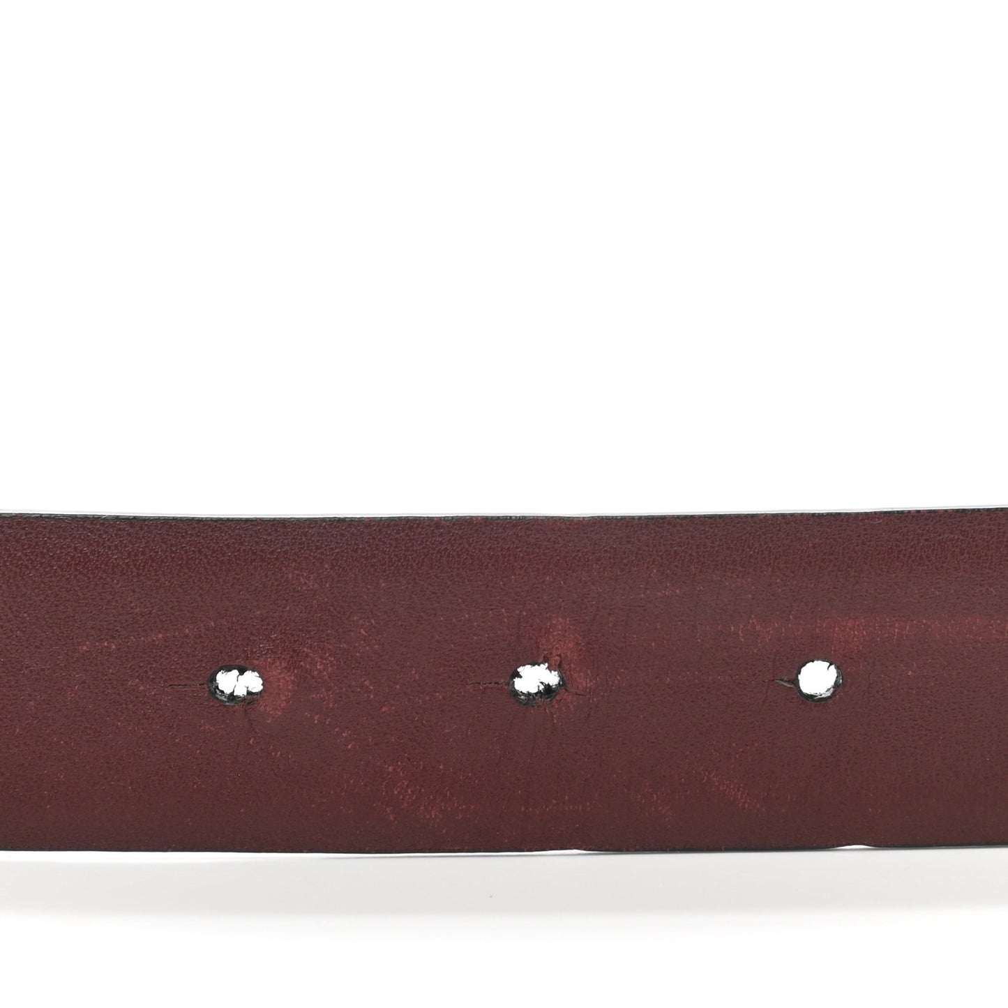 Calfskin CC Reversible Belt 70 Black Burgundy