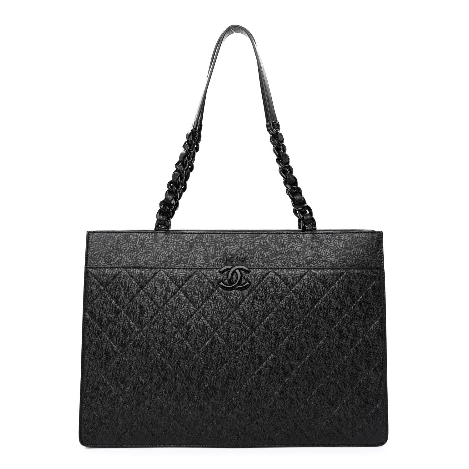 Chanel Caviar Quilted My Everything Large Shopping Tote Black 1 of 10