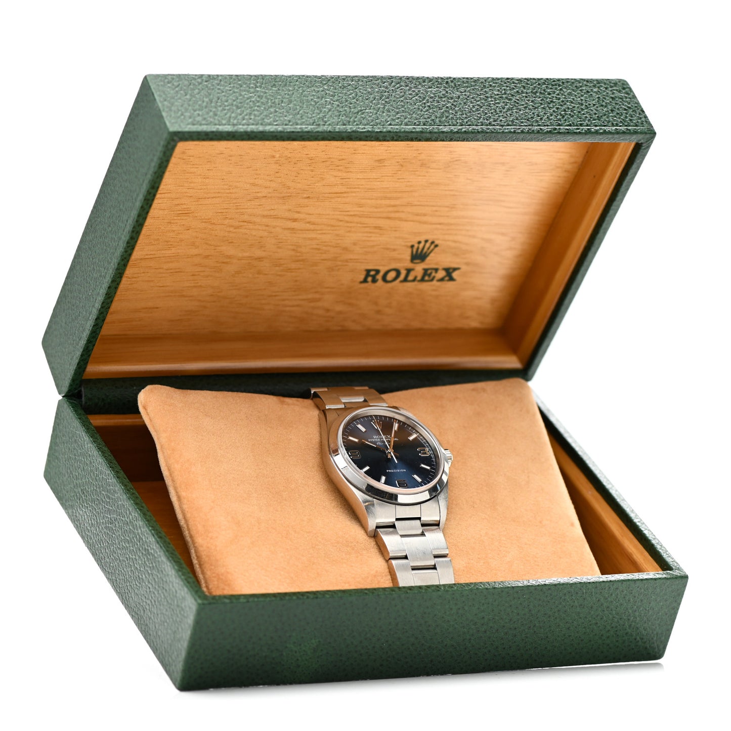 Stainless Steel 34mm Oyster Perpetual Air-King Watch Blue 14000M